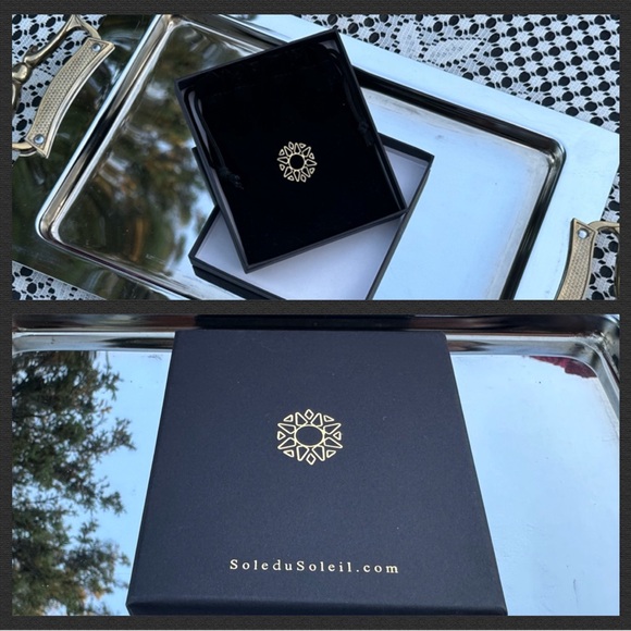 18K Rose Gold Plated Triangle Necklace - Picture 2 of 6